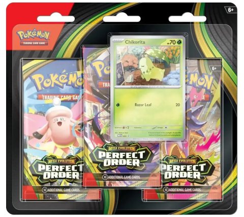 Pokémon TCG: Perfect Order 3-Pack Blister: Chikorita
