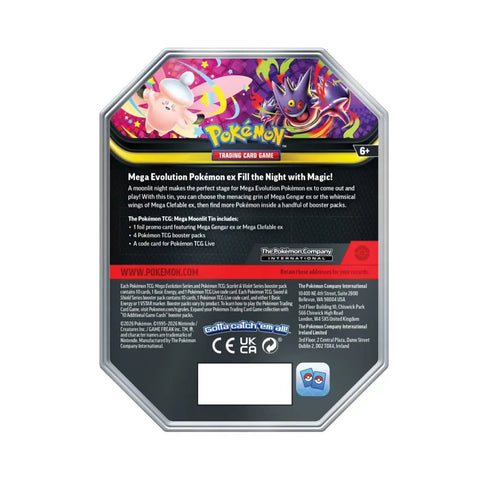 Pokémon TCG: Mega Gengar Moonlit EX Tin