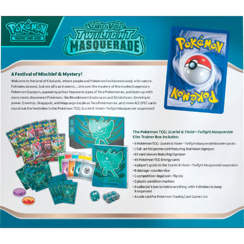 PRE-ORDER Pokémon TCG: Twilight Masquerade Elite Trainer Box