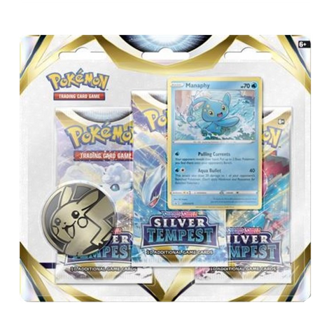 Pokémon TCG: Silver Tempest 3-Pack Blister - Manaphy