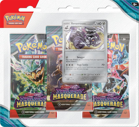 Pokémon TCG: Twilight Masquerade - 3-Pack Blister Revavroom