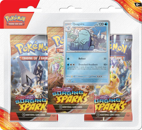 Pokémon TCG: Surging Sparks 3-pack blister Quagsire