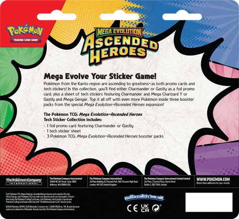 Pokémon TCG: Ascended Heroes Tech Sticker Collection – Gastly