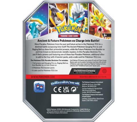 Pokémon TCG: Paradox Destinies Ex Tin: Iron Boulder EX