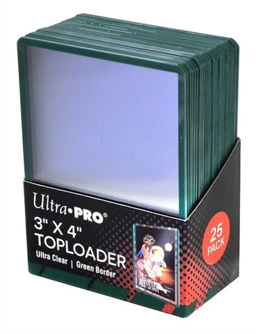 Ultra Pro - Green Border Toploader (25 pieces)