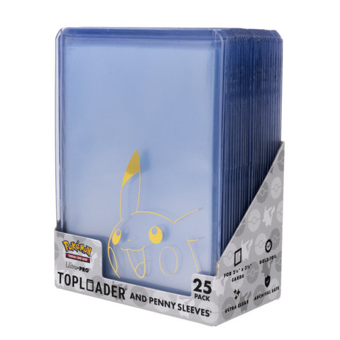 Ultra PRO: Pikachu Toploader & Penny Sleeves - Combo Pack - 25 stuks
